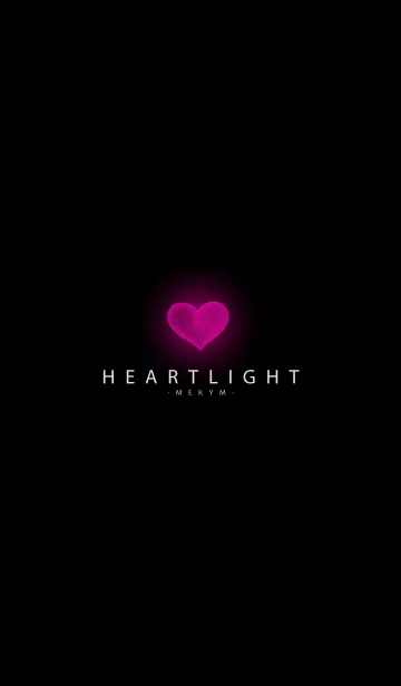 [LINE着せ替え] HEART LIGHT-BLACK 23の画像1