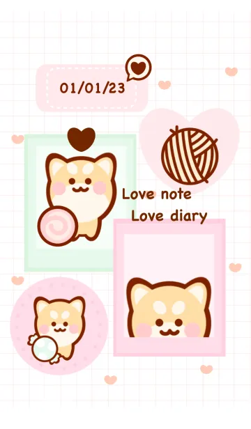 [LINE着せ替え] Pastel shiba sticker 6の画像1