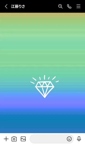 [LINE着せ替え] グラデーション ダイアモンド  204の画像2