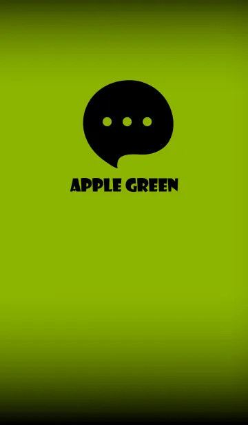 [LINE着せ替え] Apple Green And Black V.4 (JP)の画像1
