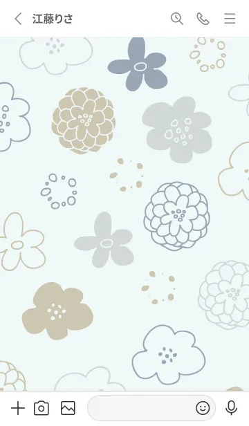 [LINE着せ替え] 花 シック12の画像2