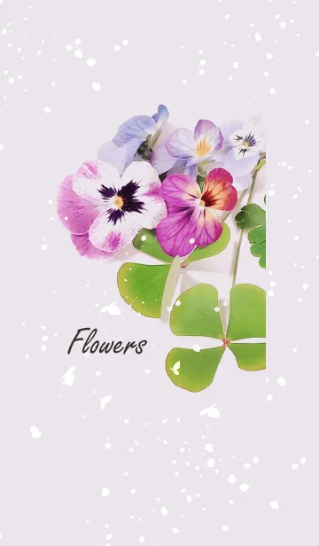 [LINE着せ替え] ビオラの花が軽やかに揺れる・4の画像1