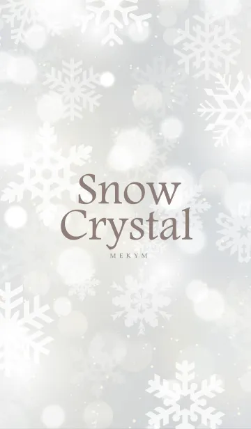 [LINE着せ替え] Snow Crystal-WHITE.MEKYM 28の画像1
