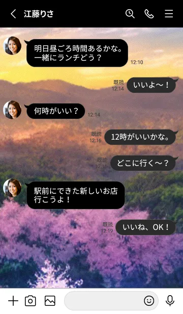 [LINE着せ替え] 桜の花咲く頃#BaA06。の画像3