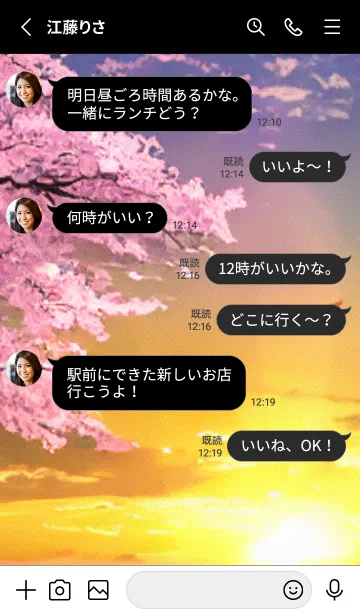 [LINE着せ替え] 桜の花咲く頃#BaB011。の画像3