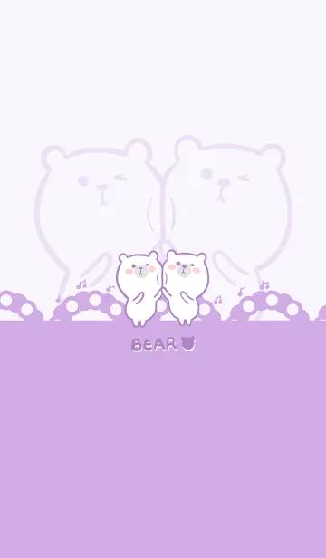 Dancing Bear-Lilac Purple (Pu2)の着せ替えメイン画像