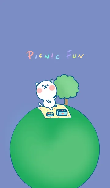 [LINE着せ替え] Picnic Fun J-Blue (Gr1)の画像1