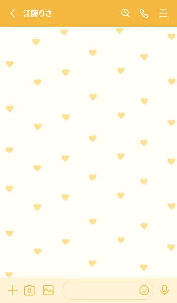 [LINE着せ替え] pattern_heart #orangeの画像2