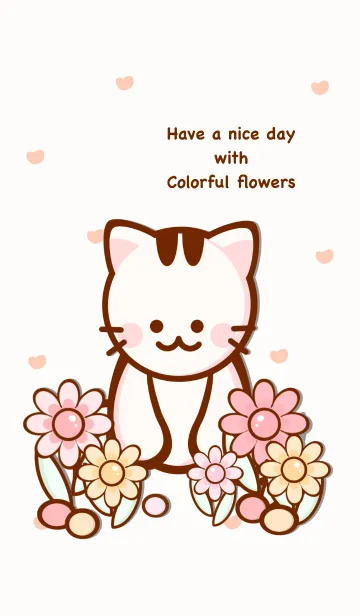 [LINE着せ替え] Pastel blooming flowers 2の画像1