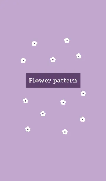 [LINE着せ替え] flower pattern(purple)の画像1