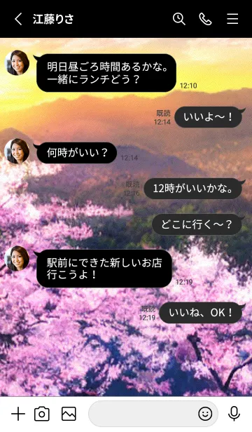 [LINE着せ替え] 桜の花咲く頃#BaA029。の画像3