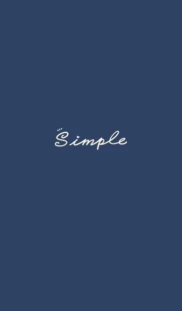 [LINE着せ替え] Simple Color J-dark blue (Be5)の画像1