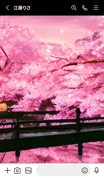 [LINE着せ替え] 桜の花咲く頃#BaB03。の画像2