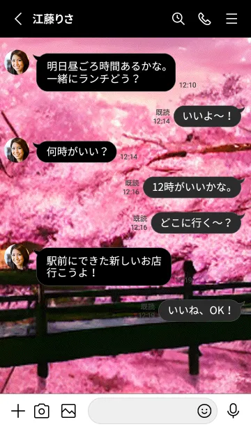 [LINE着せ替え] 桜の花咲く頃#BaB03。の画像3