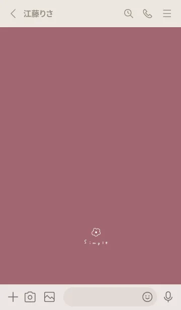 [LINE着せ替え] くすみピンク。お花。の画像2