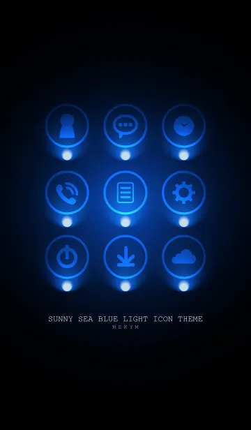 [LINE着せ替え] SUNNY SEA BLUE LIGHT ICON THEME 2の画像1