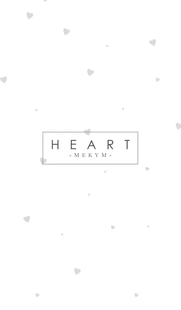 [LINE着せ替え] HEART GRAY-SIMPLE.MEKYM 17の画像1