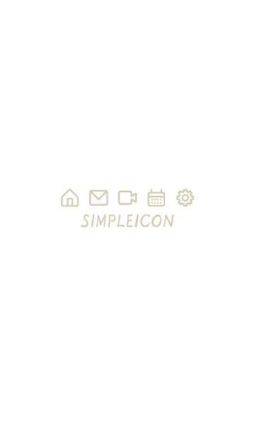 [LINE着せ替え] SIMPLE ICON -WHITE- 2の画像1