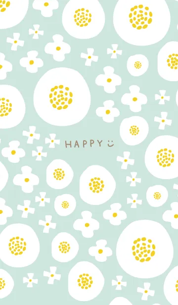 [LINE着せ替え] 3種の白い花24の画像1