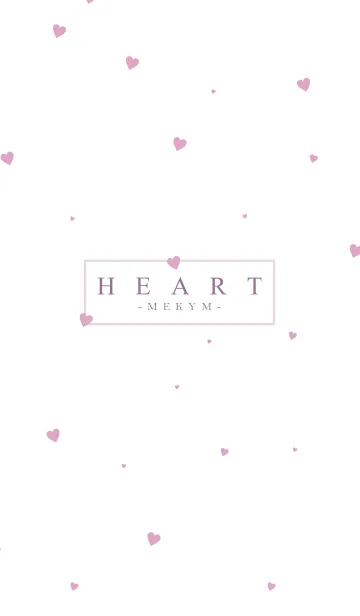 [LINE着せ替え] HEART PINK-SIMPLE.MEKYM 17の画像1