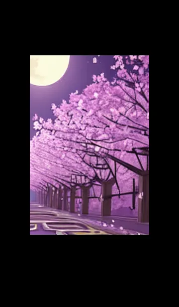 [LINE着せ替え] 月光夜桜#BaC03。の画像1