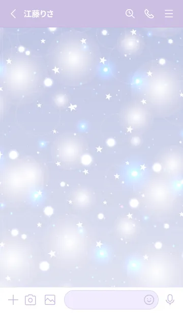 [LINE着せ替え] KIRAKIRA STAR-BLUE 5の画像2