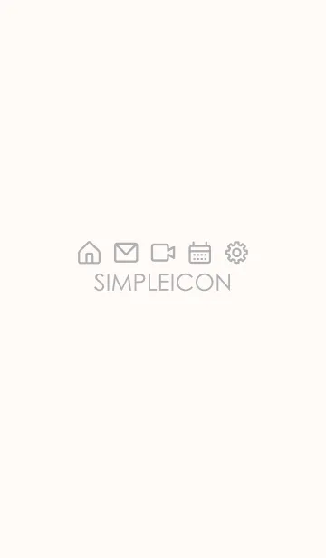 [LINE着せ替え] SIMPLE ICON -PINK BEIGE- 2の画像1