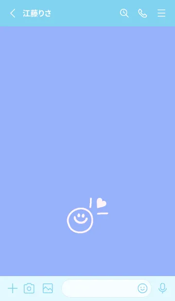 [LINE着せ替え] ミニ ラブ スマイル 208の画像2