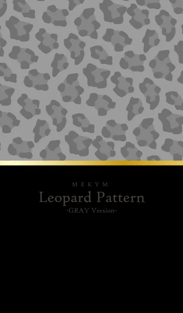 Leopard Pattern-BLACK GRAY 35の着せ替えメイン画像