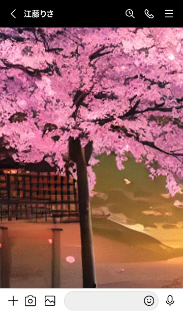 [LINE着せ替え] 桜の花咲く頃#BaB022。の画像2