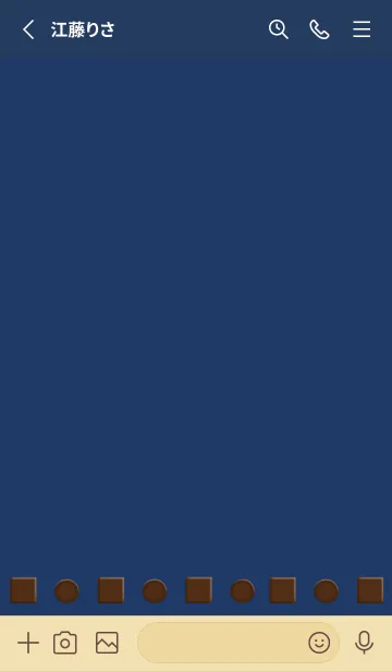 [LINE着せ替え] I love chocolate./ネイビーブルーの画像2