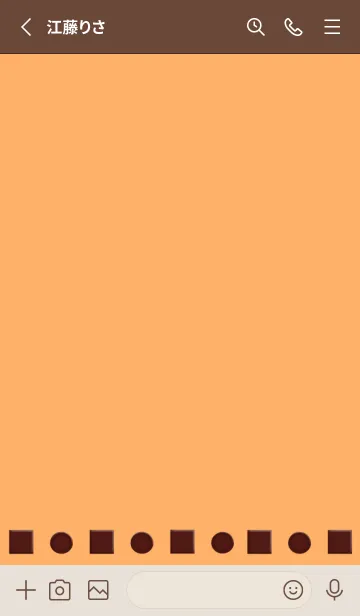 [LINE着せ替え] I love chocolate./オレンジの画像2