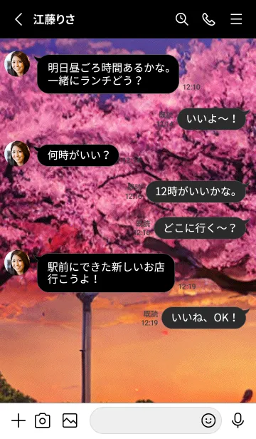 [LINE着せ替え] 桜の花咲く頃#BaB016。の画像3