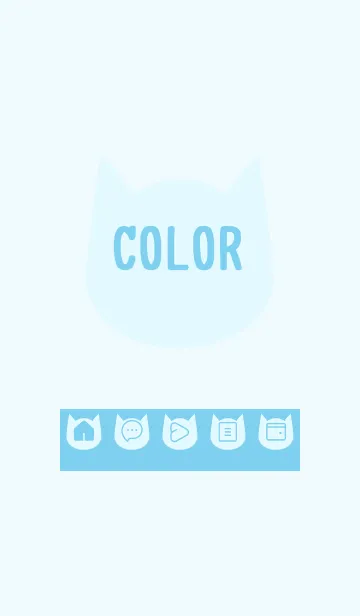 [LINE着せ替え] blue color N18の画像1