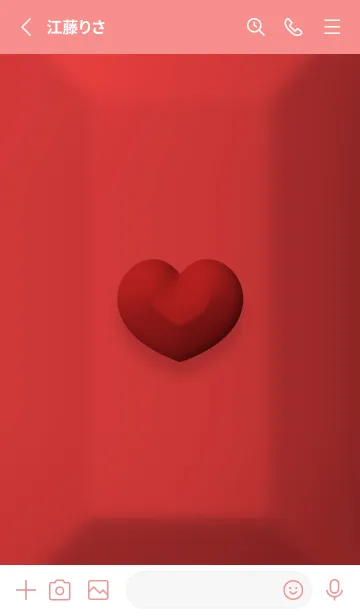 [LINE着せ替え] Cute Cute Little Heart Valentine's Dayの画像2