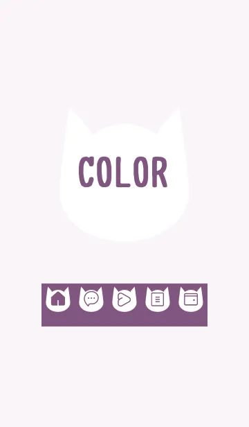 [LINE着せ替え] purple color N18の画像1
