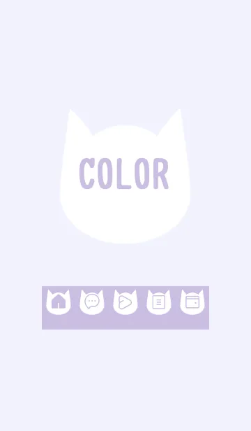 [LINE着せ替え] purple color N19の画像1