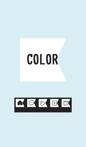 [LINE着せ替え] blue color O17の画像1