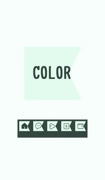 [LINE着せ替え] green color O35の画像1