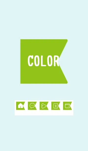[LINE着せ替え] green color O39の画像1