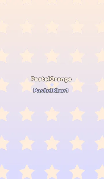 [LINE着せ替え] パステルオレンジ☆パステルブルー1/TKCJの画像1