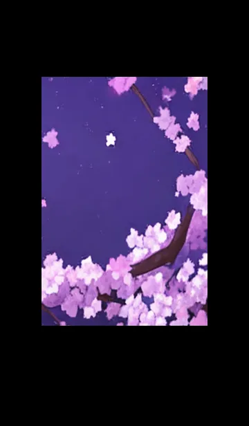 [LINE着せ替え] 月光夜桜#BaC030。の画像1