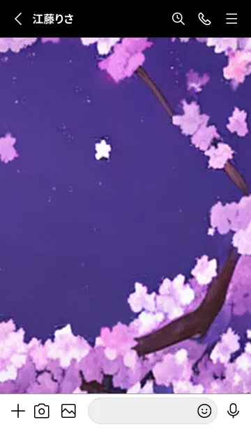 [LINE着せ替え] 月光夜桜#BaC030。の画像2