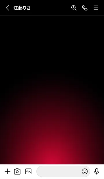 [LINE着せ替え] CHERRY RED LIGHT ICON THEME 2の画像2