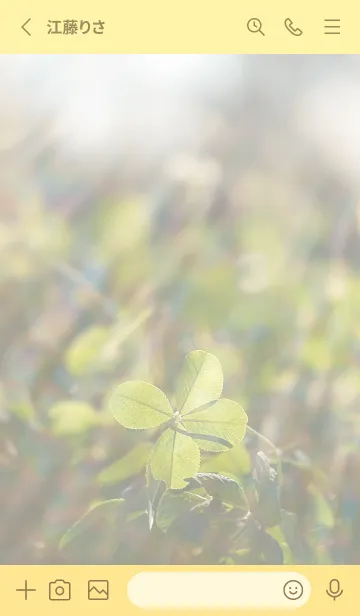 [LINE着せ替え] 四つ葉のクローバー Rainbow Shower #1-1の画像2