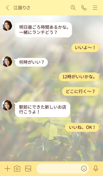 [LINE着せ替え] 四つ葉のクローバー Rainbow Shower #1-1の画像3