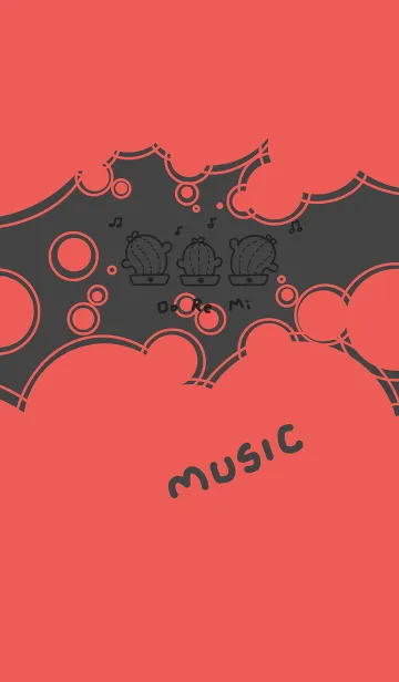 [LINE着せ替え] Twisted Cactus J-Dark Gray (Re4)の画像1