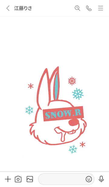 [LINE着せ替え] スノー ラビット _55の画像2