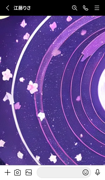 [LINE着せ替え] 月光夜桜#BaC019。の画像2