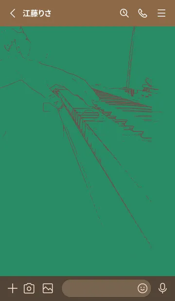 [LINE着せ替え] ピアノ パフォーマンス フォレストグリーンの画像2